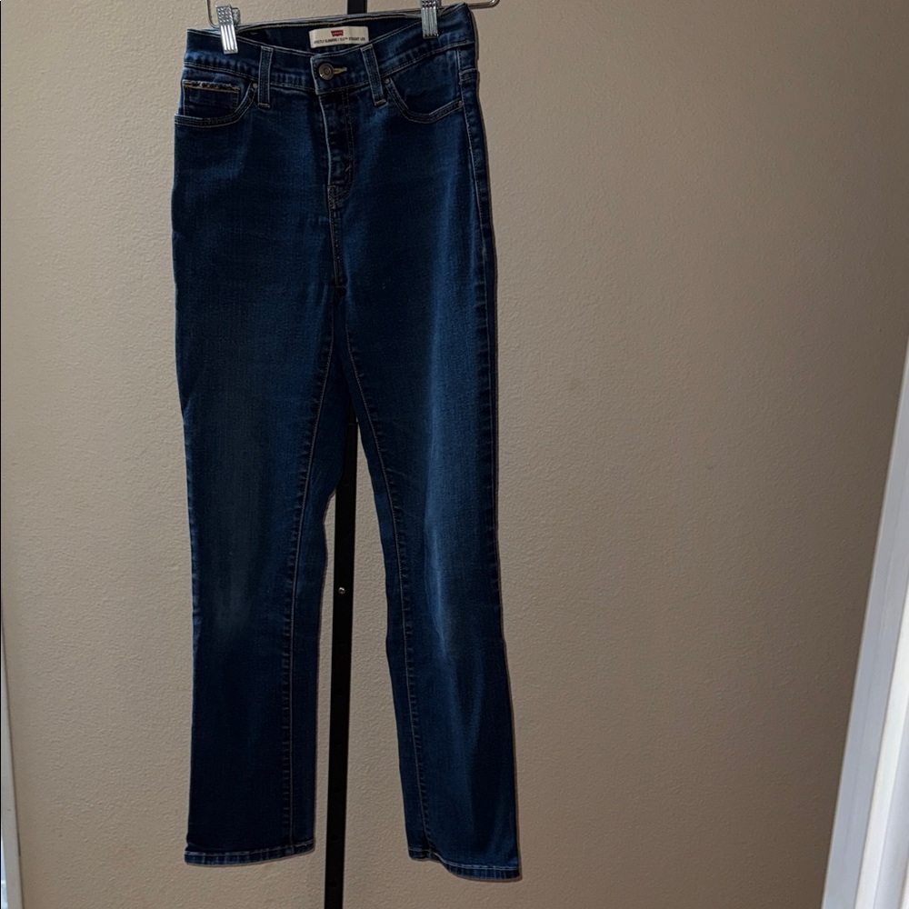 Levi’s 512 Perfectly Slimming Straight Leg Blue Jeans Women’s Size 6